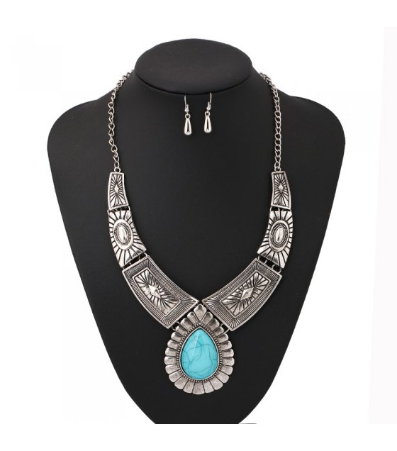 SET731 - Retro Pattern Water Drop Gem